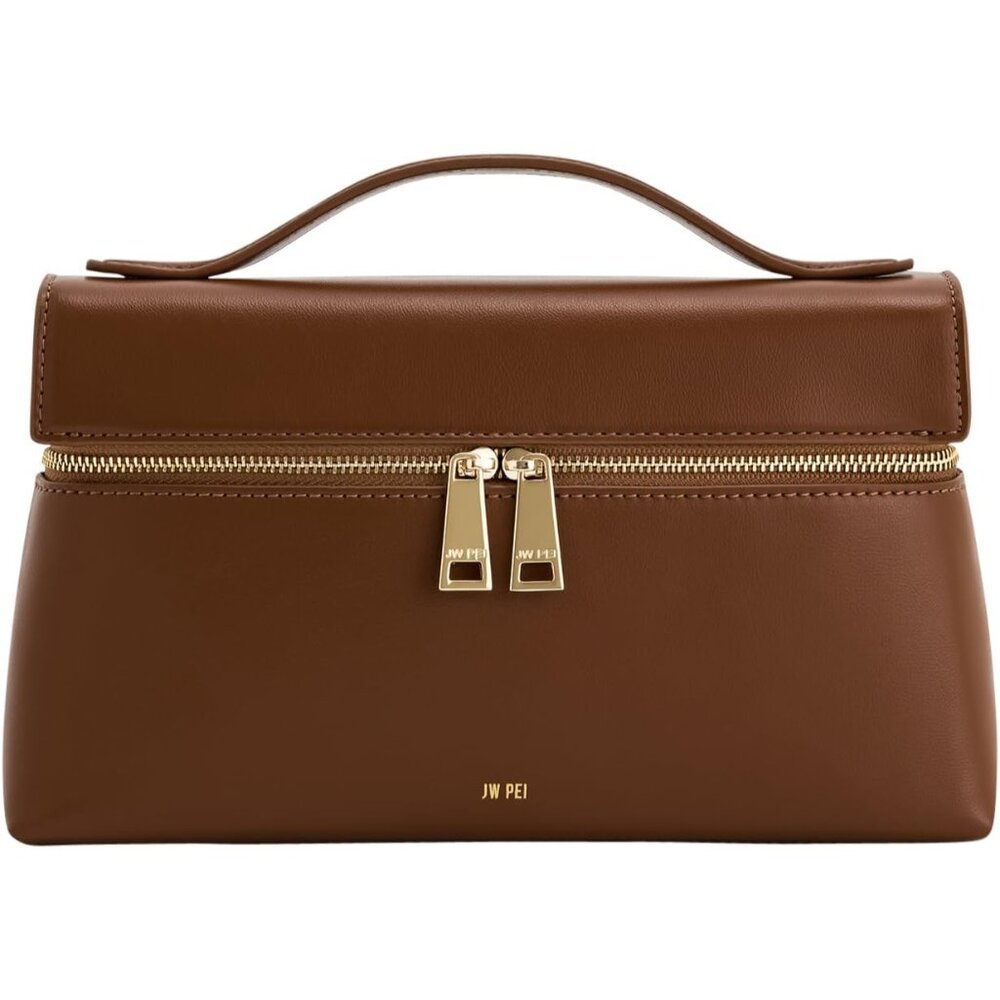 Lightweight Brown Thea Top Handle Bag For Women - Adjustable Shoulder Strap